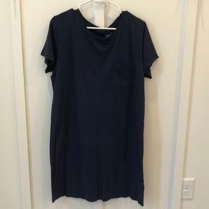 J. Crew Navy T-Shirt Dress